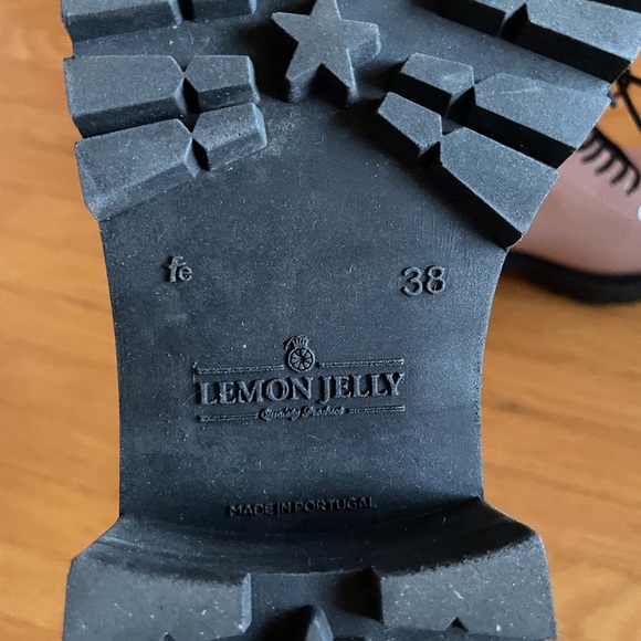 Lemon Jelly Eco friendly Lace Up Booties.  Muted Mauve Colour.  Size EU … - Picture 5 of 12